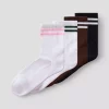 NKNdona 4p sock, Bright White