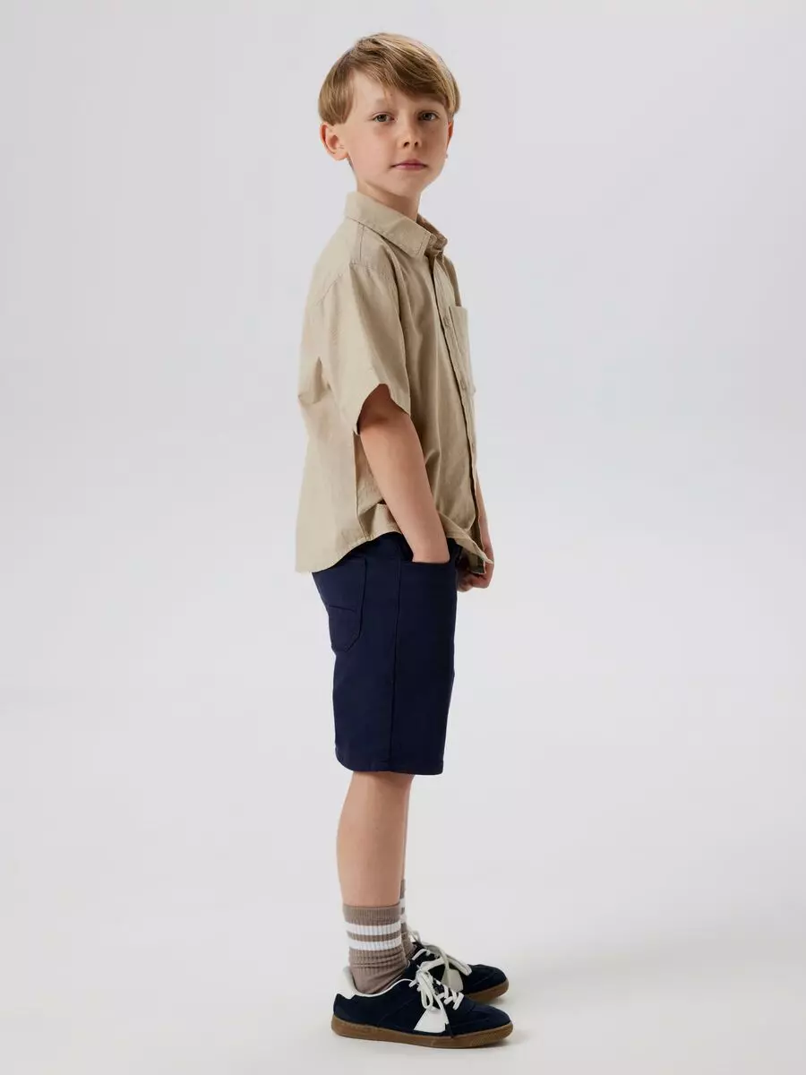 NKMryan straight shorts, Navy Blazer