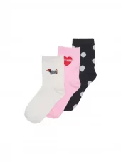 KOGine 3p socks, Cloud Dancer