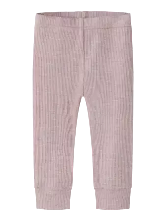 NBNwax wool rib leggings, Violet Ice