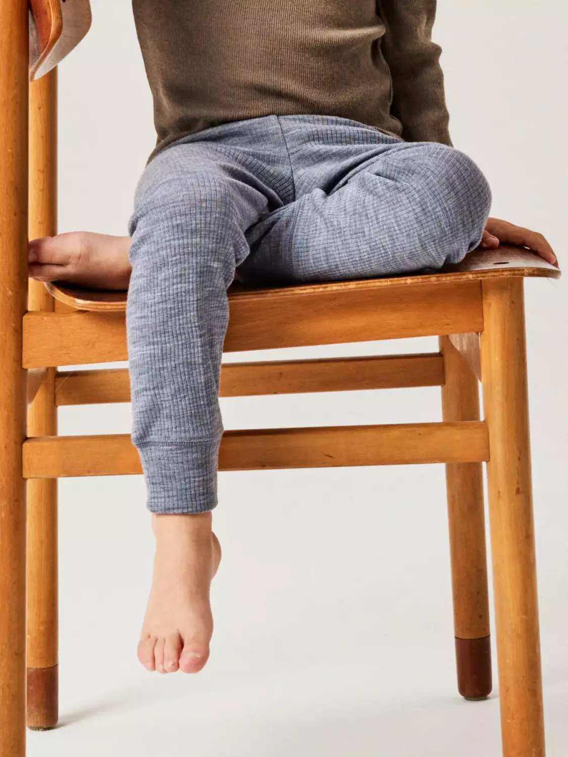 NMNwax wool rib legging, Folkstone Gray