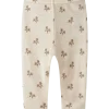 NBFnalu Wool/Modal Slim Legging, Turtledove Flower