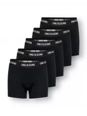 OSJfitz solid boxer, 5pk, black