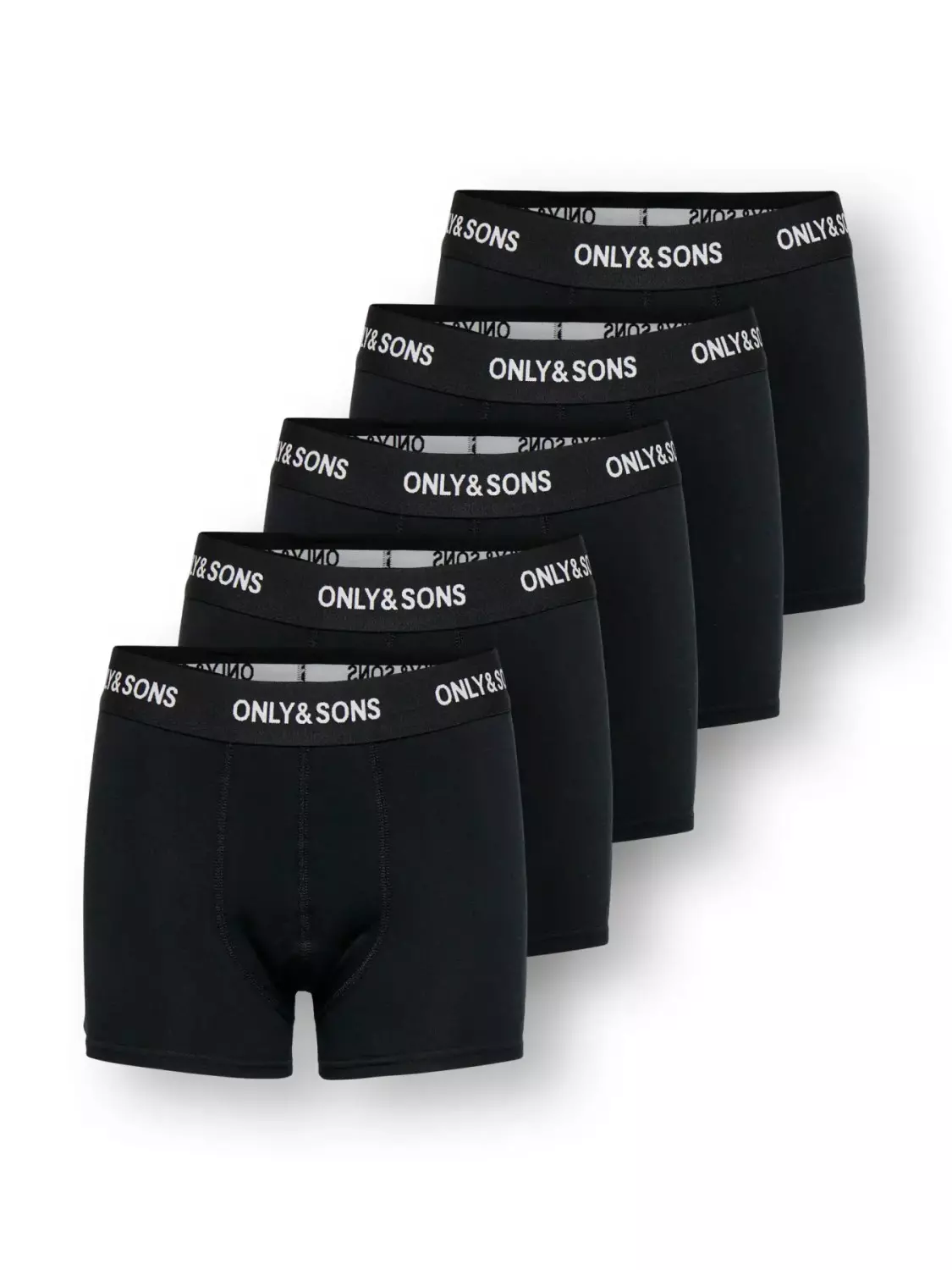 OSJfitz solid boxer, 5pk, black