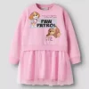 NMFarra Paw Patrol swe dress, Begonia pink
