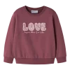 NMFOCLOVE LS NREG sweat bru, wild ginger