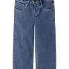 NMFOBELLO wide jeans 1144-SE LIL, Dark blue denim