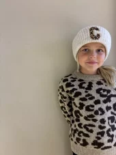 KOGsara knit letter beanie, Peyote melange