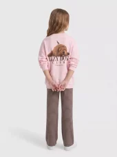 KOGbila print swt, Chalk pink