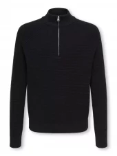 OSJfischer half zip, Black