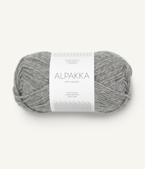 Alpakka 1042 Gråmelert