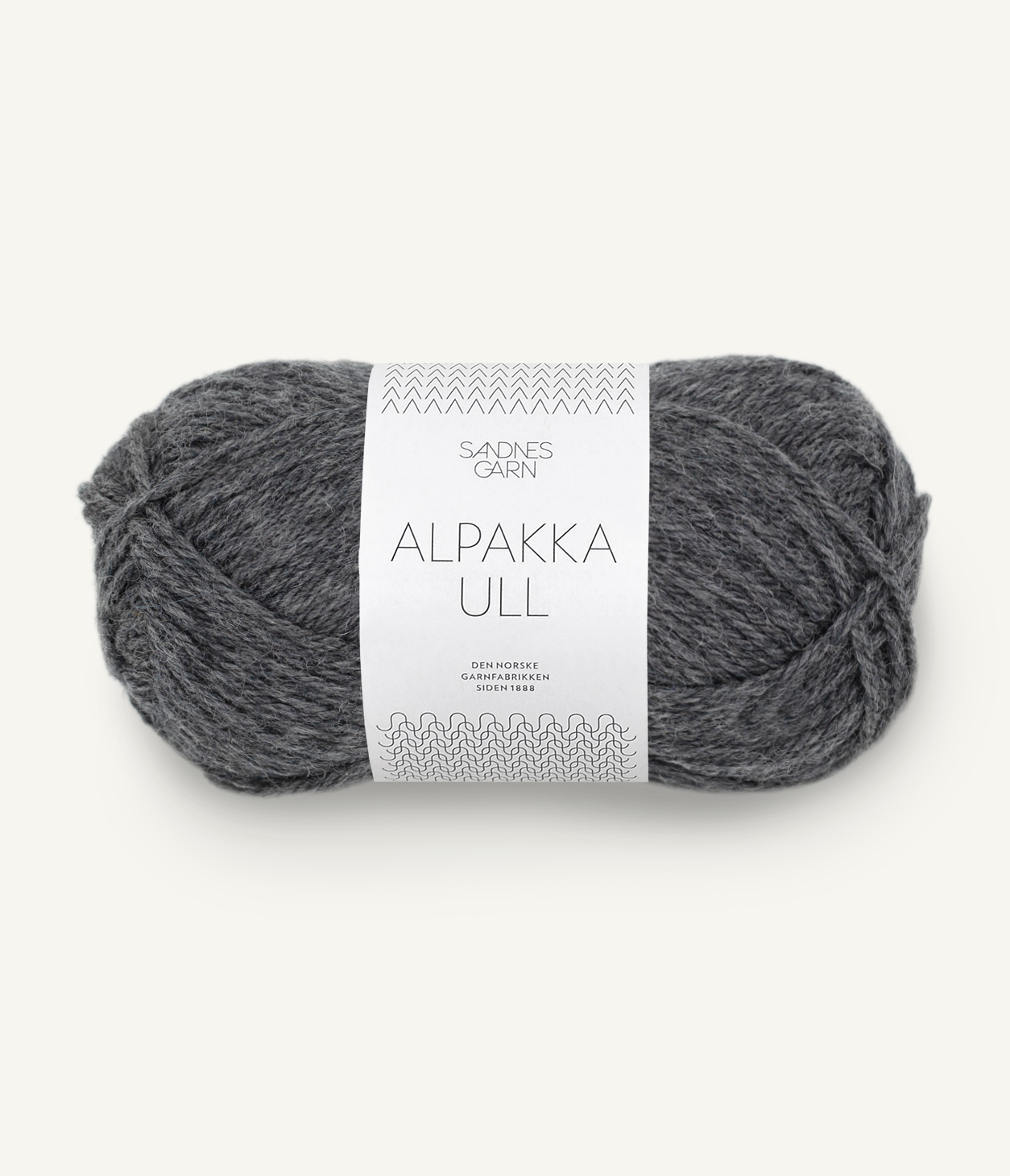 Alpakka Ull 1053 Mørk Gråmelert