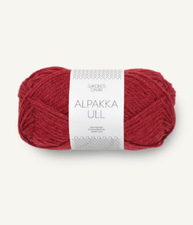 Alpakka Ull 4236 Dyp Rød