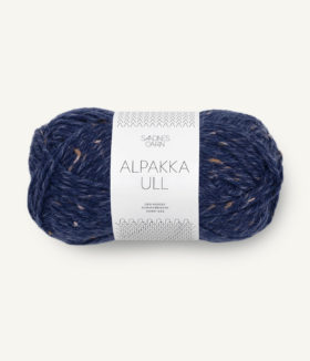 Alpakka Ull Tweed 5585 Marineblå