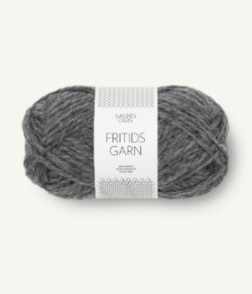 Fritidsgarn 1055 Mørk Gråmelert