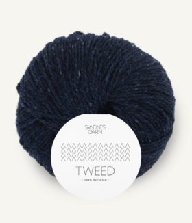 Tweed Recycled 5585 Marineblå