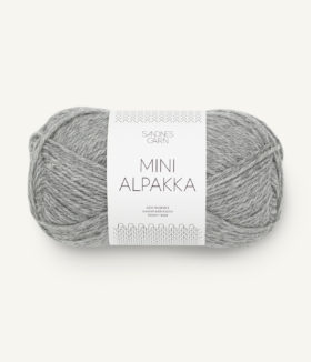 Mini Alpakka 1042 Gråmelert