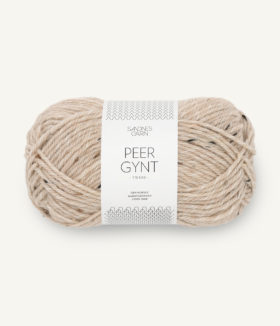 Peer Gynt Tweed 2730 Beigemelert m/Natur Tweed