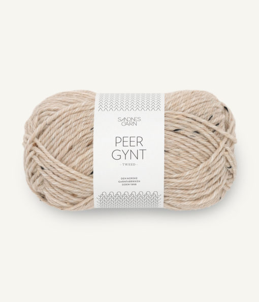 Peer Gynt Tweed 2730 Beigemelert m/Natur Tweed