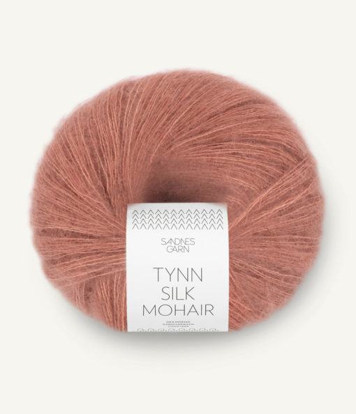 Tynn Silk Mohair 3553 Støvet Plommerosa