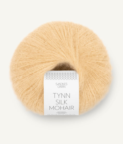 Tynn Silk Mohair 2122 Gul Månestein