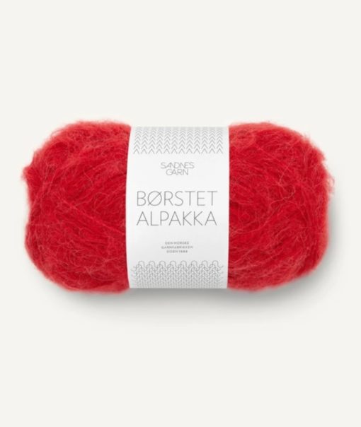 Børstet Alpakka 4227 Equestrian Red