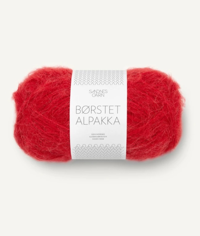 Børstet Alpakka 4227 Equestrian Red