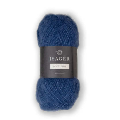 Isager Soft fine 54 kornblå