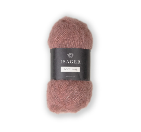 Isager Soft fine 62 rosa