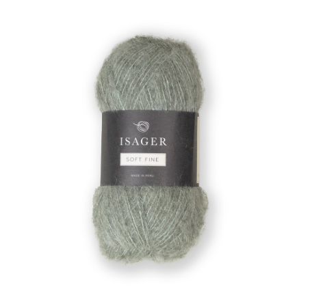 Isager Soft fine 57 grønn