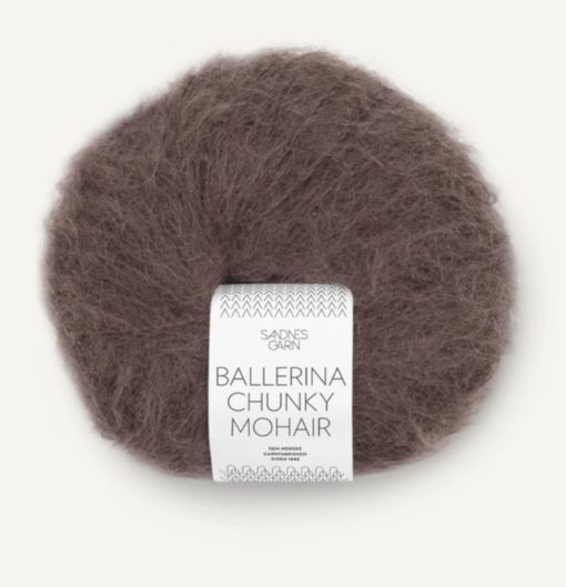 Ballerina Chunky Mohair 3880 Mørk sjokolade