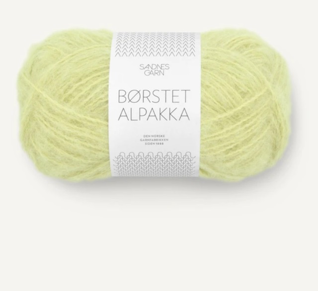 Børstet Alpakka 9523 Lime Punch