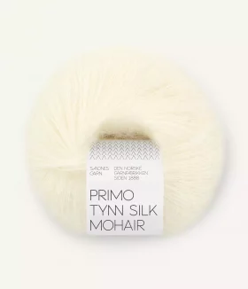 Primo Tynn Silk Mohair 1012 Naturhvit