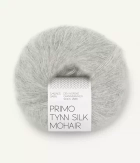 Primo Tynn Silk Mohair 1022 Lys gråmelert