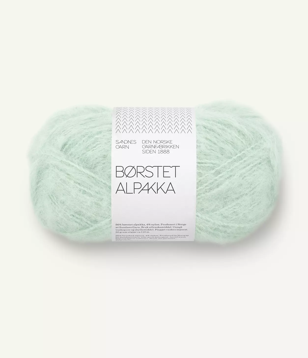 Børstet Alpakka 7911 Mint Green