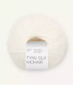 Tynn Silk Mohair 1001 White