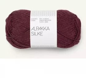 Alpakka Silke 4372 Dyp Burgunder