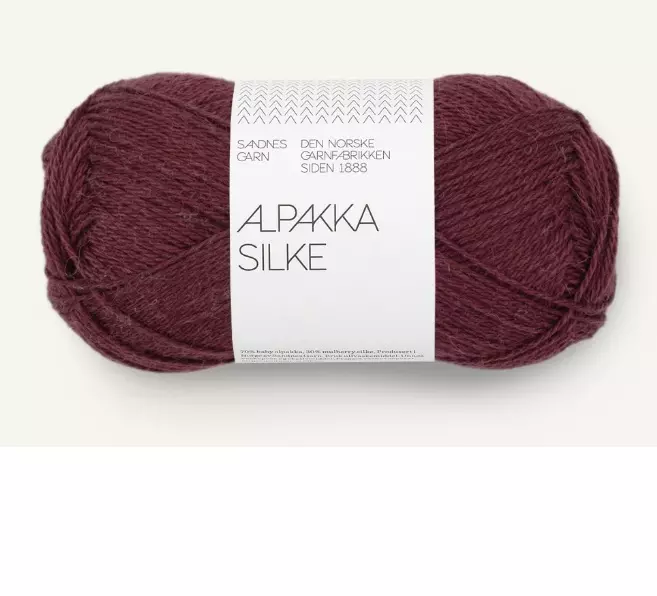 Alpakka Silke 4372 Dyp Burgunder