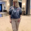 MOONDUST, bella blouse,blå
