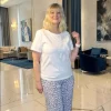 IN FRONT,bukse,blåblomstret