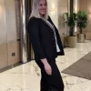 Valentina`s lin Jacket, black