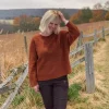 BOHEME,PULLOVER,loose,burnt orange