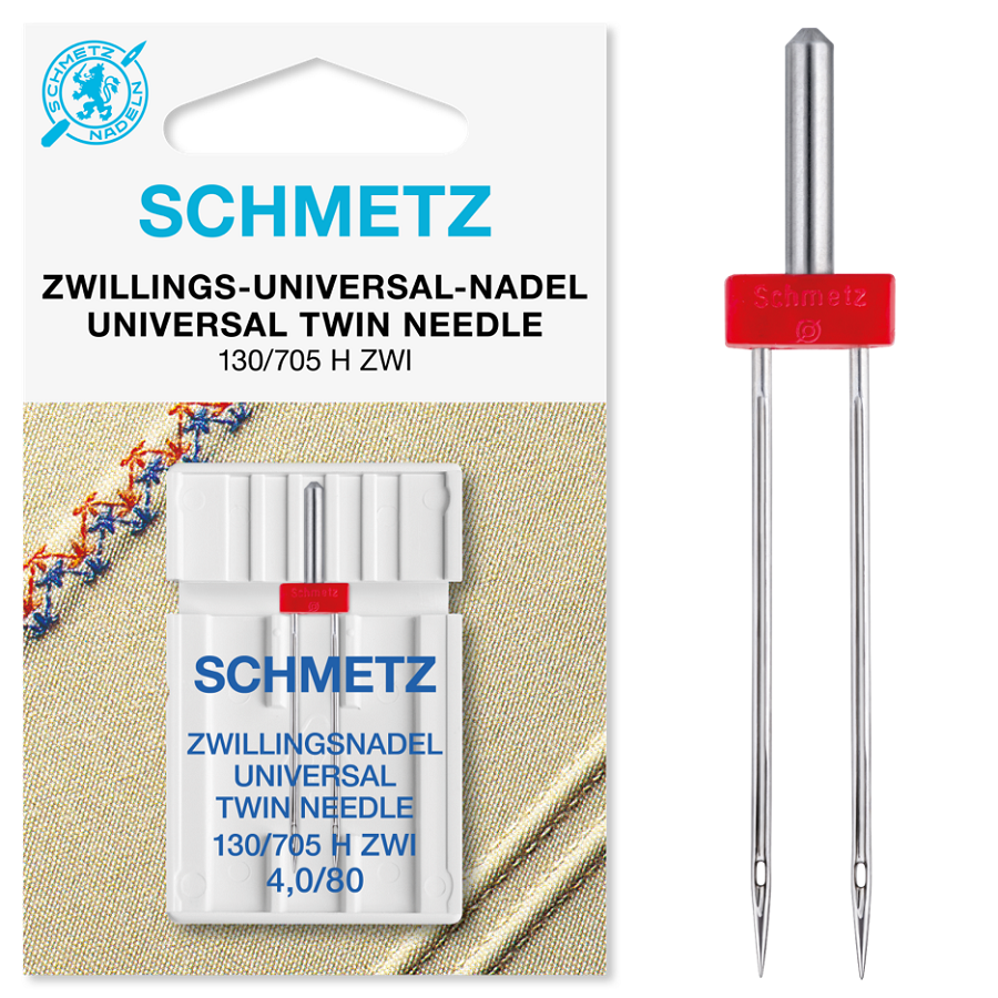 Schmetz tvillingnål universal 4,0-80 2stk