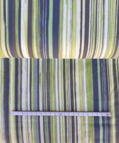 Bomullsjersey - striper i grønt