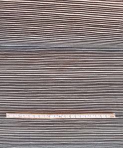 Bomullsjersey - stripete sort og hvit