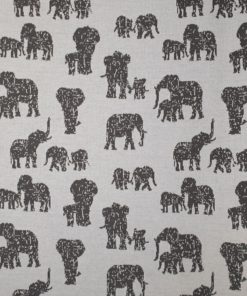 Jacquard med elefanter