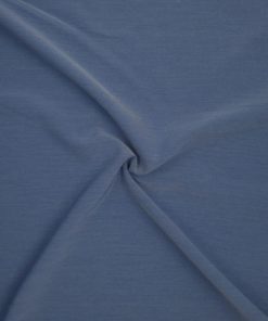 Polyester/viskose stretch - Jeansblå melert
