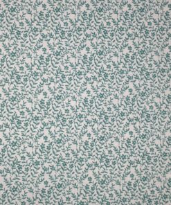 Bomull Twill Print - Leaves Dusty Mint