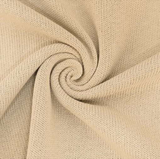 Strikket stoff - Beige