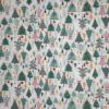 Bomullspoplin -  Christmas Trees Ecru